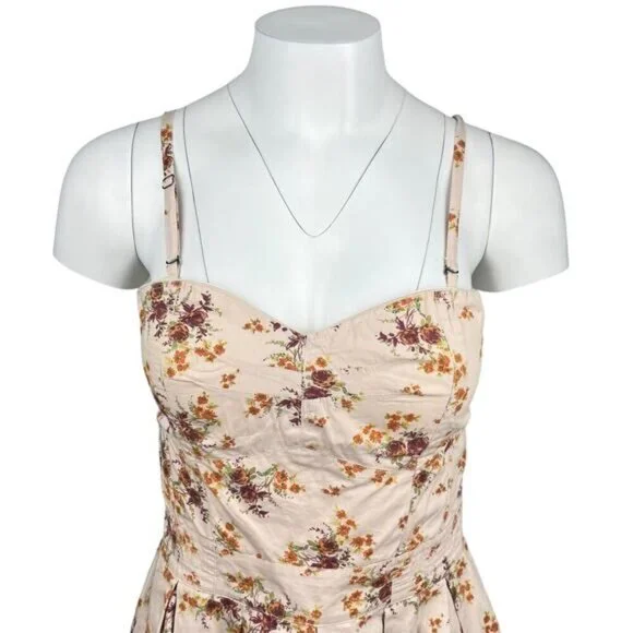 NWT JESSICA SIMPSON Camarillo Bustier Floral Fit & Flare Mini Dress Sz Medium - Picture 2 of 4